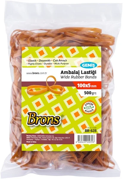 BRONS AMBALAJ LASTİĞİ 500g GENİŞ BR-628