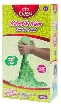 BU-BU KİNETİK KUM 1000 GR. YEŞİL BUBU-KU0009