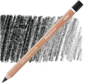 CRETACOLOR MEGACOLOR KALIN KURU BOYA KALEMİ IVORY BLACK 29250