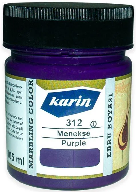 KARİN EBRU BOYASI 105 ML 312 MENEKŞE 61312105