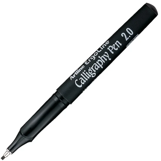ARTLINE KALİGRAFİ KALEMİ ERGOLINE CALLIGRAPHY PEN 242 2.0 SİYAH BLS. A-ERG-242.B1 BL