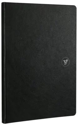 VJ DEFTER ZIPPER FOLDER 14.8x21 Cm. 100 GR. 80 YP. ÇİZGİLİ SİYAH 7736