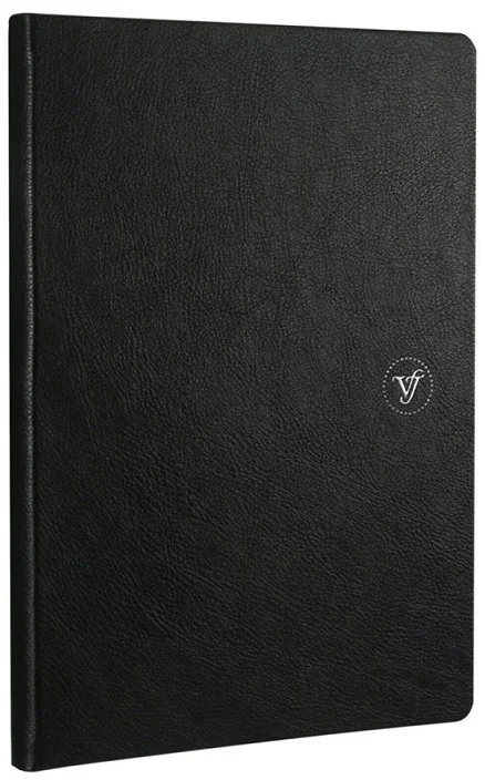 VJ DEFTER ZIPPER FOLDER 14.8x21 Cm. 100 GR. 80 YP. ÇİZGİLİ SİYAH 7736