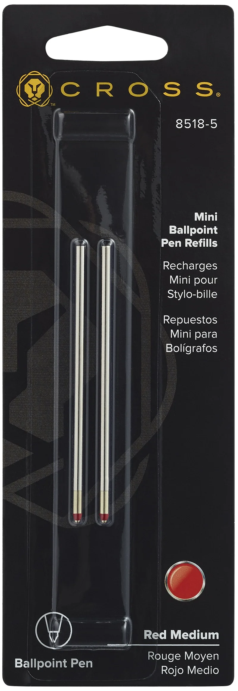 CROSS ROLLER KALEM  REFİLİ TECH3 MEDIUM 6 LI PAKET KIRMIZI 8518-5