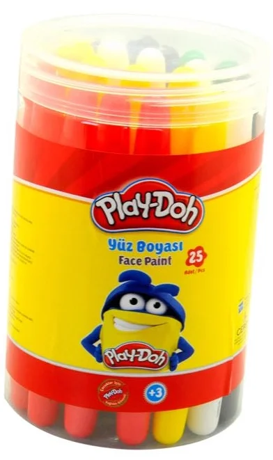 PLAY-DOH YÜZ BOYASI 6 RENK  25 Lİ YU004
