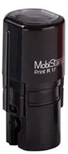 MOBİSTAMPS KAŞE YUVARLAK R-17 KIRMIZI KEÇELİ
