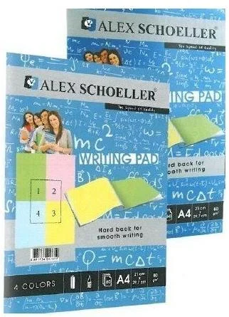 ALEX BLOKNOT A4 80GR RENKLİ ÇİZGİLİ  60 YP ALX-887