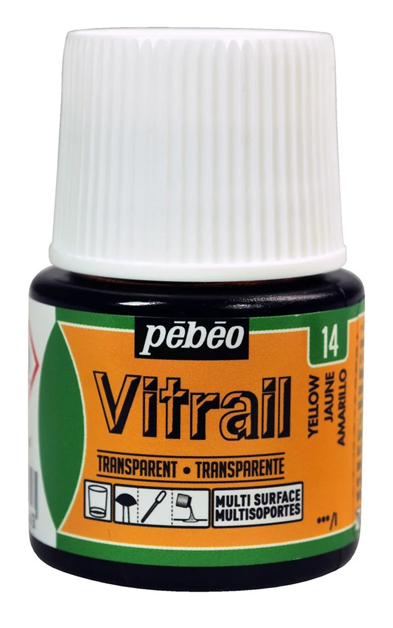 PEBEO CAM BOYASI VITRAIL TRANSPARAN 45 ML 050*14 YELLOW