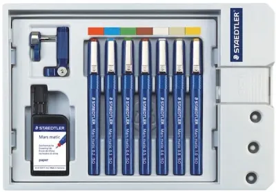 STAEDTLER TEKNİK ÇİZİM SETİ MARS MATIC 7 Lİ 700 S7