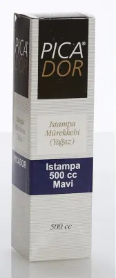 PICADOR ISTAMPA MÜREKKEBİ 500 ML MAVİ KE008