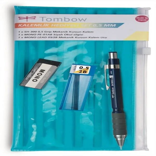 TOMBOW VERSATİL KALEM SH-300 GRIP OKUL SETİ KALEMLİKLİ 0.5 LACİVERT T-SH-GR44 R5.K1