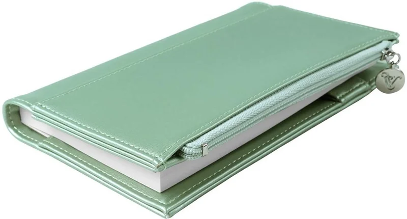 VJ DEFTER ZIPCO 9.6x16.6 Cm. 80 Gr. 96 YP.ÇİZGİLİ METALİK YEŞİL 7179