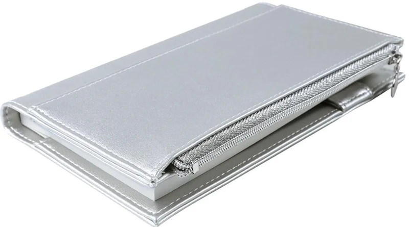 VJ DEFTER ZIPCO 9.6x16.6 Cm. 80 Gr. 96 YP.ÇİZGİLİ GÜMÜŞ 7181
