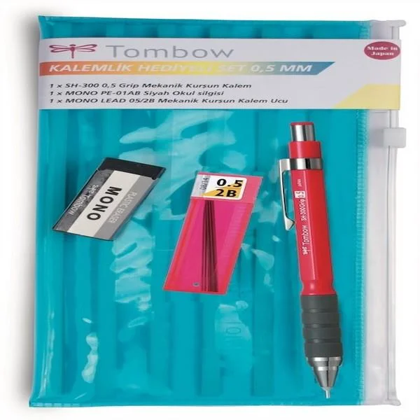 TOMBOW VERSATİL KALEM SH-300 GRIP OKUL SETİ KALEMLİKLİ 0.5 KOYU PEMBE T-SH-GR83 R5.K1