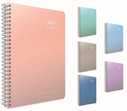 GIPTA DEFTER THEBOOK SPIRALS 17x24 SPİRALLİ SERT KAPAK 100 YP. DÜZ 5517