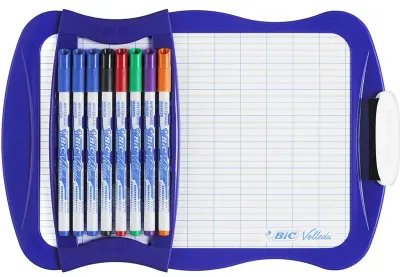 BIC BEYAZ TAHTA MİNİ+8 ADET TAHTA KALEMİ+SİLGİ 967444