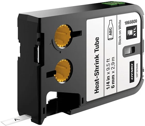 DYMO ETİKET RHINORPO XTL ISIYLA KÜÇÜLEN 6MM x 2.7MT BEYAZ/SİYAH 1868809