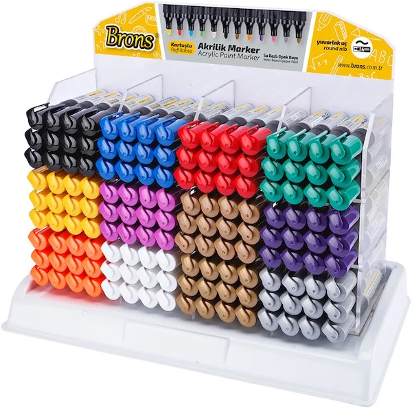 BRONS AKRİLİK MARKER 144 'LÜ BR-4001