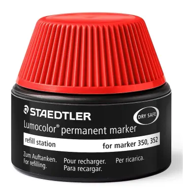 STAEDTLER PERMANENT MARKÖR  MÜREKKEBİ LUMOCOLOR KIRMIZI 488 50-2