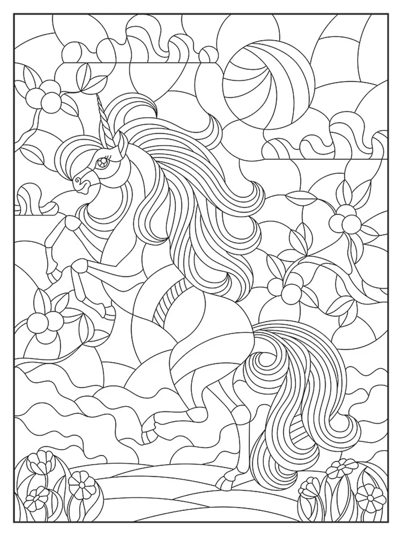 ARTDECO TUVAL DESNELİ 30x40 CM HAYVNALAR TEK BOYNUZLU AT Y-100-P30.03