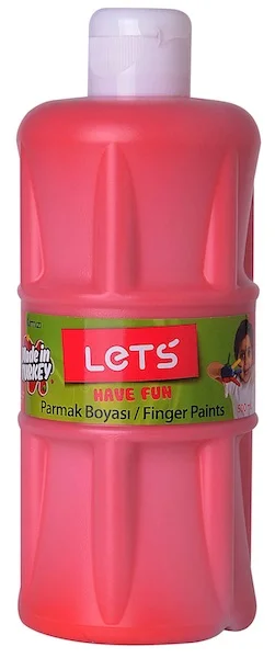 LETS PARMAK BOYASI 500 ML KIRMIZI L5004