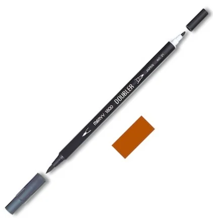 MARVY FIRÇA KALEM BRUSH PEN ÇİFT UÇLU 1800-088 TERRA COTTA