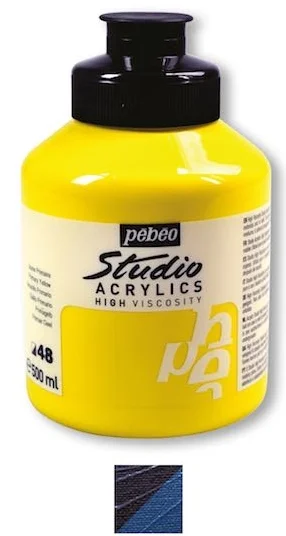 PEBEO AKRİLİK BOYA STUDIO 500 ML 172*360 IRIDESCENT BLUE-BLACK