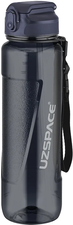 UZSPACE MATARA TRITAN PİPETLİ 6057 1000 ML SİYAH