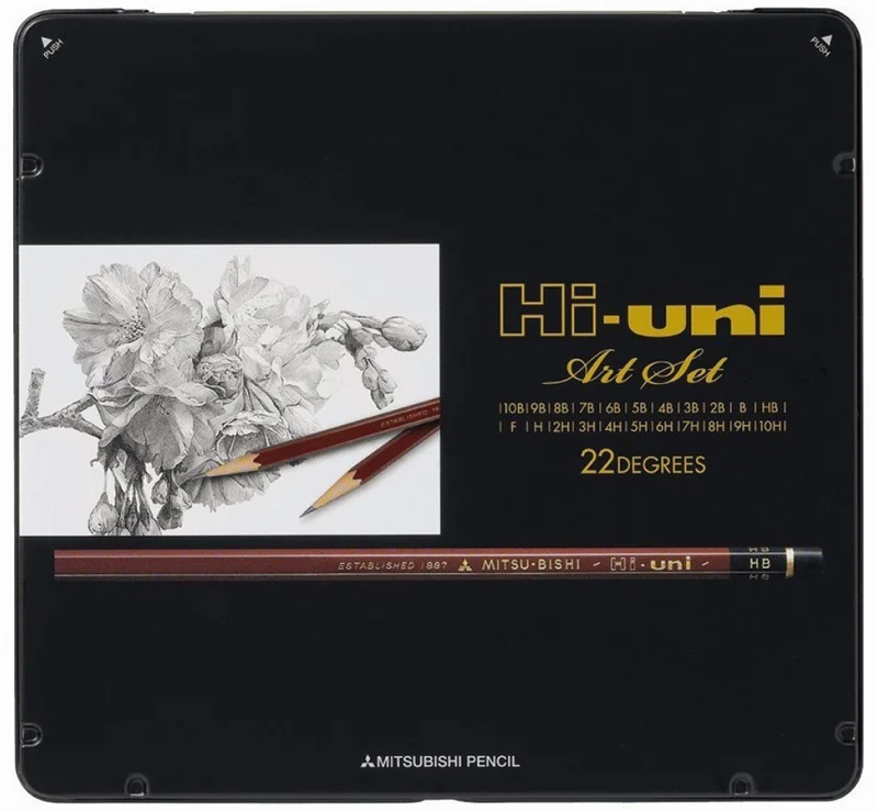 UNİ KURŞUN KALEM DERECELİ ARTSET 22Lİ HUAS 10H-10B