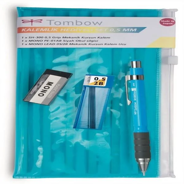 TOMBOW VERSATİL KALEM SH-300 GRIP OKUL SETİ KALEMLİKLİ 0.5 MAVİ T-SH-GR43 R5.K1