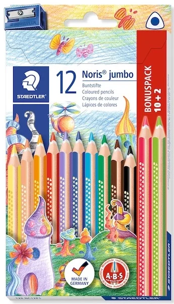 STAEDTLER KURU BOYA NORIS CLUP ÜÇGEN JUMBO 12 Lİ 128 NC12P1