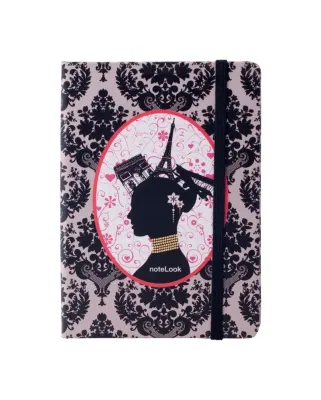 SCRIKSS NOTELOOK DEFTER PARİS SİYAH KAFİDE A6 ÇİZGİLİ
