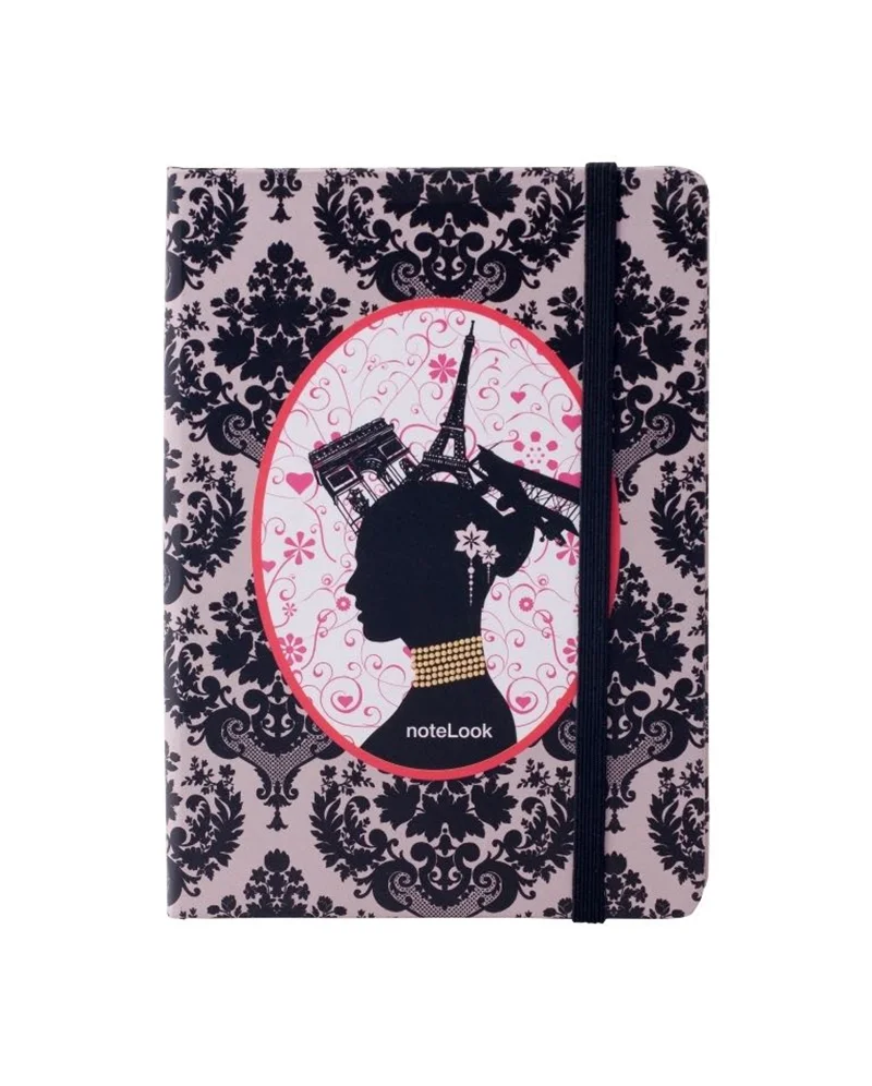 SCRIKSS NOTELOOK DEFTER PARİS SİYAH KAFİDE A6 ÇİZGİLİ