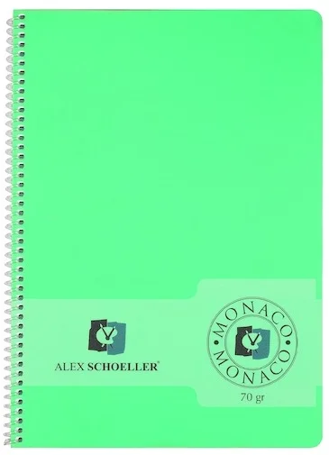 ALEX DEFTER A4 PP KAPAK SPİRALLİ 100 YP KARELİ ALX-713