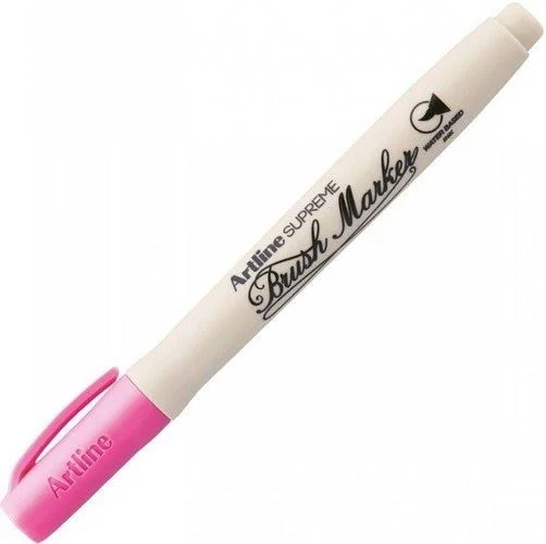 ARTLINE KEÇELİ KALEM SUPREME BRUSH MARKER FIRÇA UÇLU FOSFORLU PEMBE A-EPF-F FL. PIN