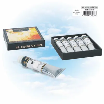 MARIES YAĞLI BOYA 21 ML E75-43*106 ZINC TITANIUM WHITE