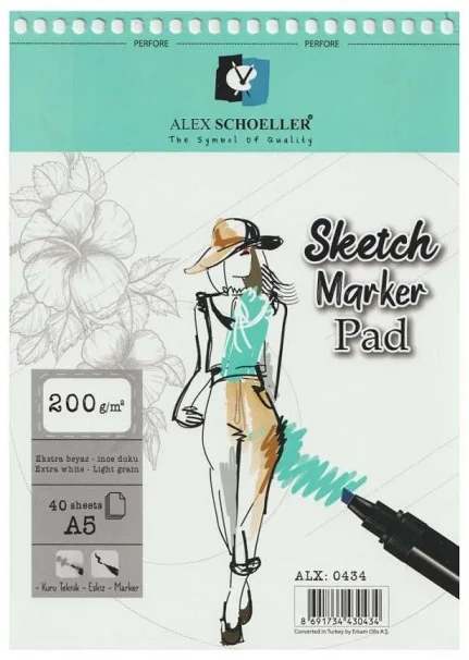 ALEX SKETCH DEFTERİ A5 200 GR SPR. 40 LI ALX-0434