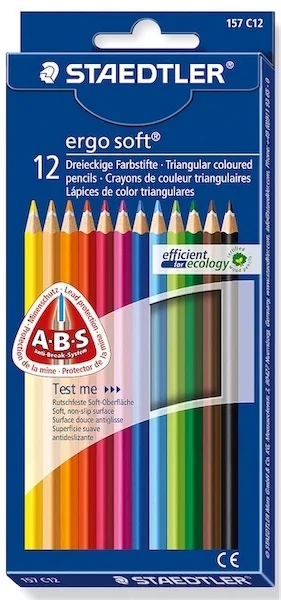 STAEDTLER KURU BOYA ERGOSOFT ÜÇGEN 12 Lİ 157 C12