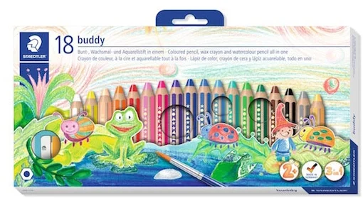 STAEDTLER AQUARELL BOYA JUNIOR 3 in1 18 Lİ 140 C18