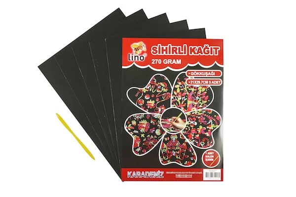 LİNO KAĞIT 20x30 SİHİRLİ 270 GR 5 Lİ 2740J
