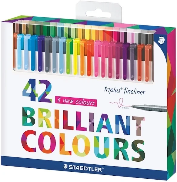 STAEDTLER FINELINER TRIPLUS SET 0.3 KARIŞIK RENK 42 Lİ 334 C42