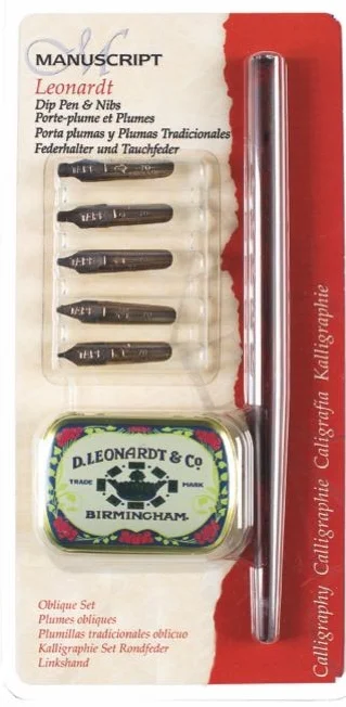 MANUSCRIPT DIP PEN UÇ SETİ METAL SAKLAMA KUTULU TAPE 5 Lİ MDP2076