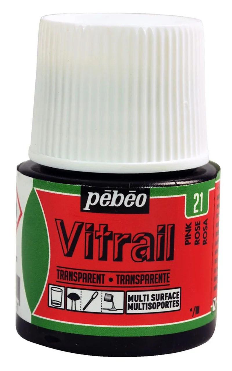 PEBEO CAM BOYASI VITRAIL TRANSPARAN 45 ML 050*21 PINK