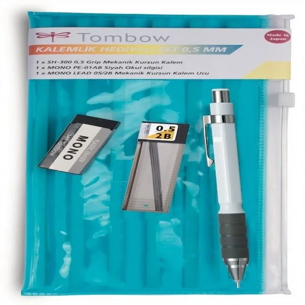 TOMBOW VERSATİL KALEM SH-300 GRIP OKUL SETİ KALEMLİKLİ 0.5 BEYAZ T-SH-GR21 R5.K1