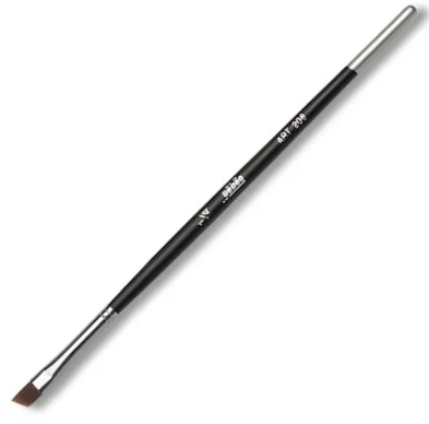 PEBEO FIRÇA YAN KESİK 208 SERİSİ SİYAH SENTETİK KIL KISA SAP NO:1/4 208 1/4
