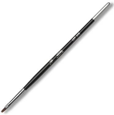 PEBEO FIRÇA 205 SERİSİ DÜZ KESİK SİYAH SENTETİK KIL KISA SAP NO:1/8 205 1/8