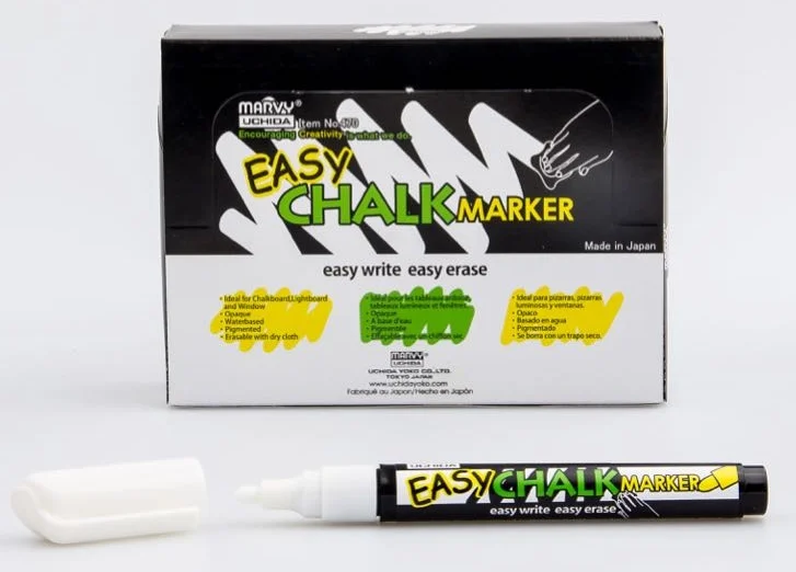 MARVY TEBEŞİR MARKÖR 470 FOSFORLU WHITE