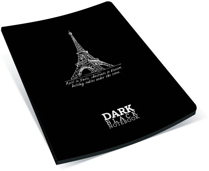 GIPTA DEFTER DARK A6 İPLİK DİKİŞLİ KARTON KAPAK 36YP. DÜZ 2675