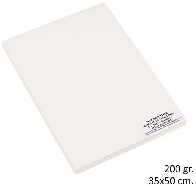 ALEX TEKNİK ÇİZİM KAĞIDI 35x50 DESİGN JA 200GR 100 LÜ ALX-5135