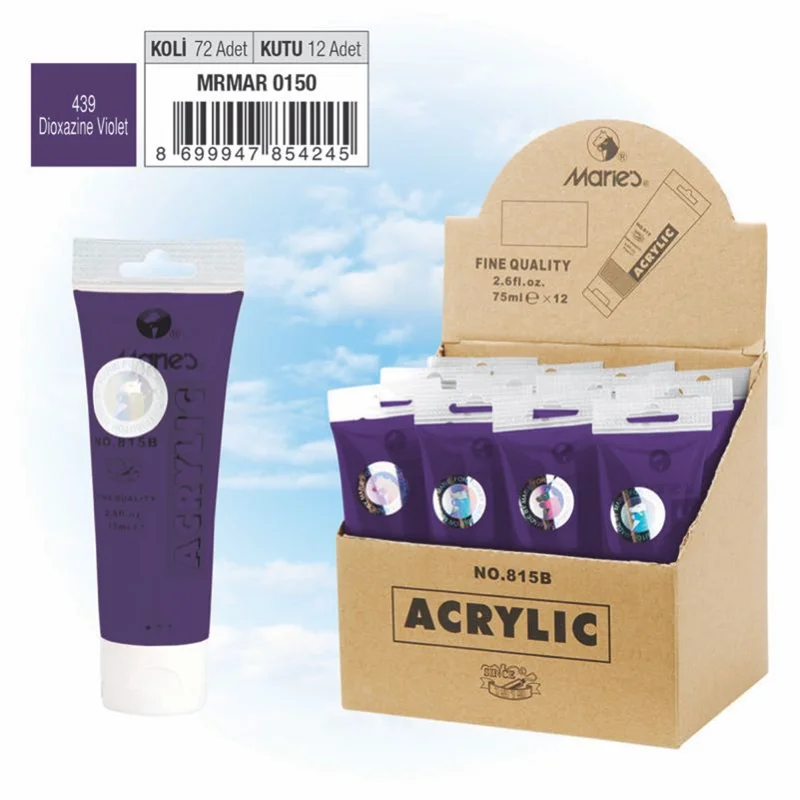 MARIES AKRİLİK BOYA 75 ML 815-439 DIOXAZINE VIOLET